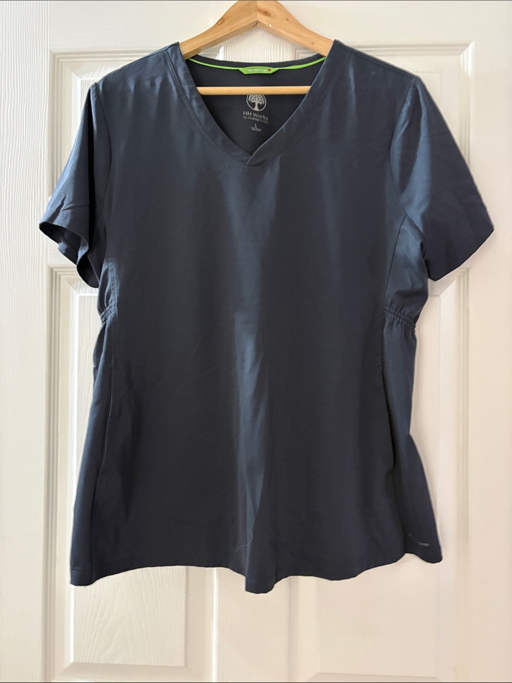 Healing hands Maternity Gray Scrub Top